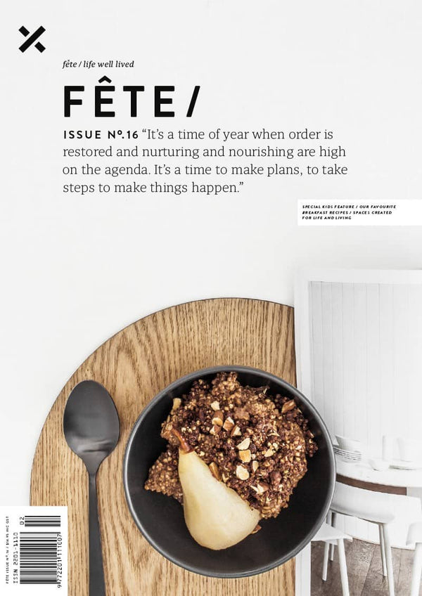 Crop stool by Relm Furniture featured in fete magazine